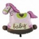 Kék 5Pcs Baby Shower Foil Keresztelő léggömbök Dekoráció Party Supply Gyerekek Ajándék