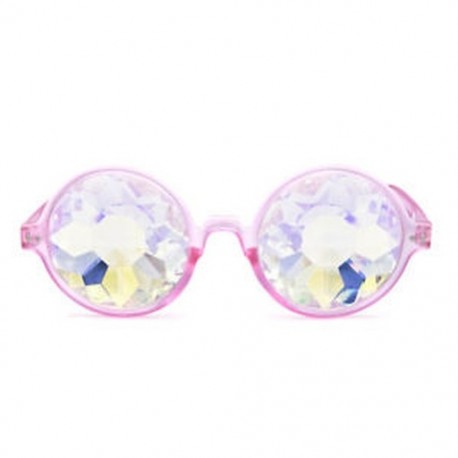 Rózsaszín Kaleidoszkóp napszemüveg - Trendi unisex viselet