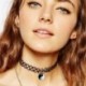 Madár Tattoo Choker Stretch nyaklánc fekete retro henna rugalmas 80-as évek 90-es évek ékszer divat