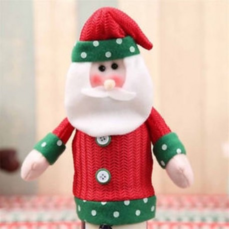 * 1 Mikulás Piros borosüveg fedél táskák hóember Mikulás karácsonyi dekoráció Xmas dekoráció