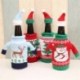 * 8 Piros borosüveg fedél táskák hóember Mikulás karácsonyi dekoráció Xmas dekoráció