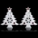 Szarvas 2PCS Christmas White Elk Bell szarvas Xmas fa függő díszek fél dekoráció