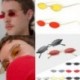 Ezüst VINTAGE SMALL OVAL FRAME SUNGLASSES FASHION NŐI RETRO SHADES TRENDY GLASSES