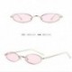 Ezüst   rózsaszín VINTAGE SMALL OVAL FRAME SUNGLASSES FASHION NŐI RETRO SHADES TRENDY GLASSES