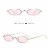 Ezüst   rózsaszín VINTAGE SMALL OVAL FRAME SUNGLASSES FASHION NŐI RETRO SHADES TRENDY GLASSES
