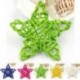 fehér 5PCS 6CM Rattan Csillagdíszek Díszek Karácsony / Születésnap és Lakberendezés DIY