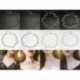 * 1 Ezüst Nők Pearl Bling geometriai alakzat szálak Mesh Choker gallér nyaklánc ékszerek
