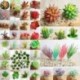 7 * Szimuláció Mini műanyag miniatűr pozsgás növények Kert Home Office Decor