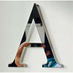A betű 26 betű 3D tükör akril fal matrica matricák lakberendezési fal művészet mural DIY