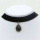 1476 Gótikus punk fekete bársony varázsa medál Choker nyaklánc kézzel készített retro ékszerek