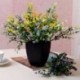 Lila Művirág Selyem Gypsophila Virágcsokor Esküvői lakberendezési dekoráció Új
