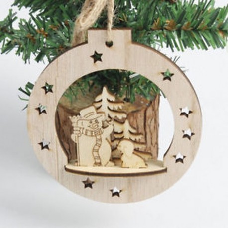 Karácsonyi bál Karácsonyi fa faragás dísz Xmas fa függő medál otthon szoba dekoráció JP