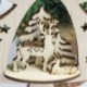 Karácsonyi bál Karácsonyi fa faragás dísz Xmas fa függő medál otthon szoba dekoráció JP