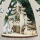 Karácsonyi bál Karácsonyi fa faragás dísz Xmas fa függő medál otthon szoba dekoráció meleg