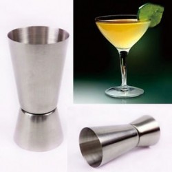 25 / 50ml Jigger Single Double Shot rövid ital-alkohol mérőpohár fél koktél