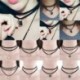 * 46 Vintage Retro fekete csipke kristály Charm medál Choker nyaklánc gótikus ékszerek
