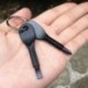 Fekete Pocket Outdoor Tool EDC csavarhúzó rozsdamentes acél kulcstartó kulcstartó Multi Kit