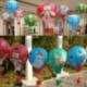 Kék Mikulás Karácsonyi forró levegő papír lámpa díszítés lámpabúra otthon fél léggömb dekoráció JP