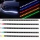 Kék 2db 12 LED 30cm 5050 SMD LED csík könnyű rugalmas vízálló 12V DIY autós dekoráció