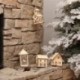 Nagy harang Karácsonyi aranyos LED fény fa ház karácsonyfa lóg díszek Holiday dekoráció