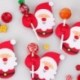 Mikulás 50db karácsonyi nyalóka botok papír candy csokoládé torta pops party dekoráció