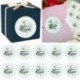 60x EID Mubarak Ramadan Decor Party Candy ajándékdoboz Lable Seal matricák kellékek