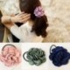 Zöld Elasztikus kötél kiegészítők Hajcsíkok Scrunchie lófarok tartó Hóvirág Új