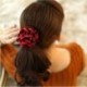 Zöld Elasztikus kötél kiegészítők Hajcsíkok Scrunchie lófarok tartó Hóvirág Új