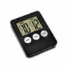 Fekete Mágneses nagy LCD digitális konyhai főzési időzítő Count-Down Up Clock Alarm Hot