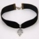 Az élet fája 90`-es gótikus bársonyvezeték Choker bájos nyaklánc medál Retro Boho ezüst tibeti