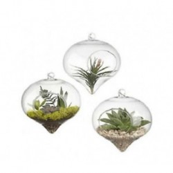 Hagyma alakú Kreatív függő üveg virág ültetvény váza terrárium konténer kerti lakberendezés