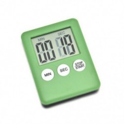 Zöld Nagy LCD digitális konyha főzési időzítő Count-Down Up óra riasztás mágneses 1PCS