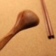 * 7 Gyakorlati hordozható evőeszköz készlet fából készült pálcika és kanál utazási öltöny készlet