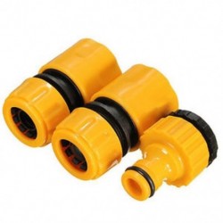 3PCS kerti tömlő Gyors csatlakozás készlet Kit műanyag tömlőcsatlakozó adapter csatlakozó