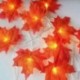 Vörös juharlevel 1,5 m 10 Led DIY LED húr fény szabadtéri tündér juharlevél alakú lámpa Bulds hálószoba dekoráció