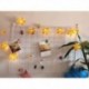 Vörös juharlevel 1,5 m 10 Led DIY LED húr fény szabadtéri tündér juharlevél alakú lámpa Bulds hálószoba dekoráció