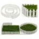fehér Mini Garden Ornamen Kit Fa kerítés Kézműves terrárium Tündér Dollhouse dekoráció Toy DIY