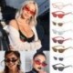Lila NŐI VINTAGE CAT EYE SUNGLASSES RETRO KIS KERETEK SZEMÉLYEK UV400 FASHION LADIES