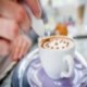 fehér Elektromos Latte Art toll a kávé torta dekoráció kávéfaragás Pen Cake Spice Pen