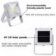 Fekete Solar Powered 15W hordozható LED újratölthető lámpa kültéri kemping udvari lámpa