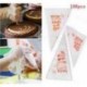 S 275 * 170 mm Tömeges 100db eldobható jegesedési csövek Cake tészta Cupcake díszítő táskák 3 méretben