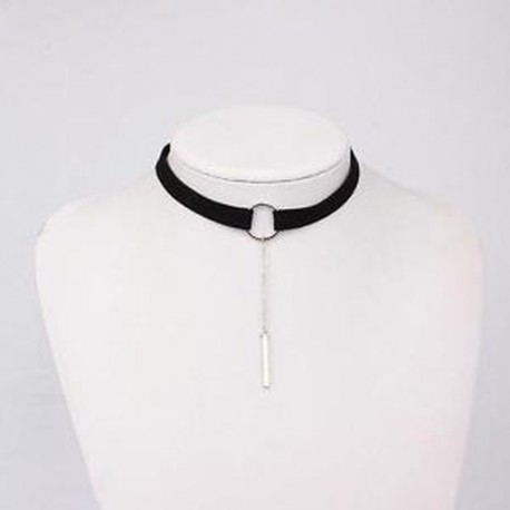 * 47 Gothic Punk fekete csipke retro choker nyaklánc ékszer csipke virág medál