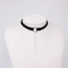 * 47 Gothic Punk fekete csipke retro choker nyaklánc ékszer csipke virág medál