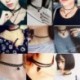 * 67 Gothic Punk fekete csipke retro choker nyaklánc ékszer csipke virág medál