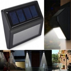 1 Pack 6 LED napelemes érzékelő Vízálló 20 LED napenergia Power PIR mozgásérzékelő fali fény Kültéri kerti lámpa