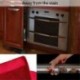 Fekete 2x Hűtőszekrény Ajtófogantyú Fedőlapok Tartsa tisztán a konyhai berendezést
