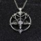 Ezüst Vintage Pentagram Pentacle Pan Isten koponya kecske fej medál nyaklánc szerencse ajándékok