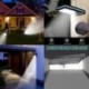 2 Pack-20 LED 48/90/144 LED napelemes vízálló kerti lámpa Spotlight gyep tájképfények