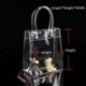 17 * 23 * 7 cm Női átlátszó tiszta Tote Gft táska erszényes váll táska PVC méret S / M / L