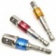 3Pcs 1/4 &quot 3/8&quot  1/2 &quot 3Pc / Set Hex Drill Bit csatlakozó adapter elektromos ütközésvezérlő